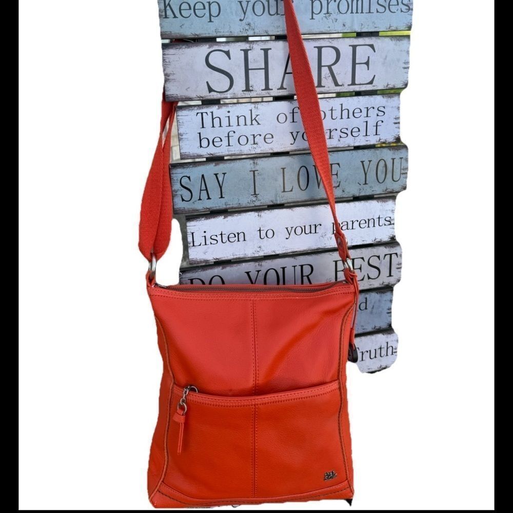 THE SAK Leather Lucia Crossbody Handbag Purse
